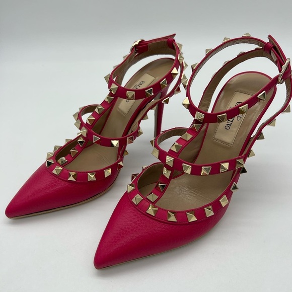 Authentic Valentino Garavani rockstud T- Strap heels - Picture 3 of 11